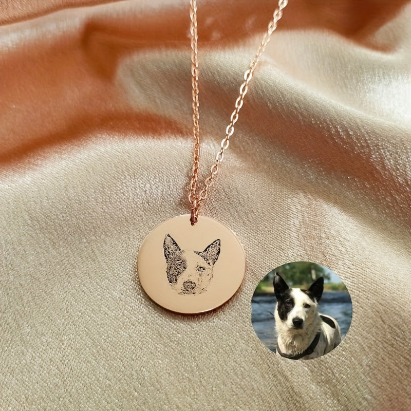 Forever in Our Hearts: Custom Pet Photo Necklace