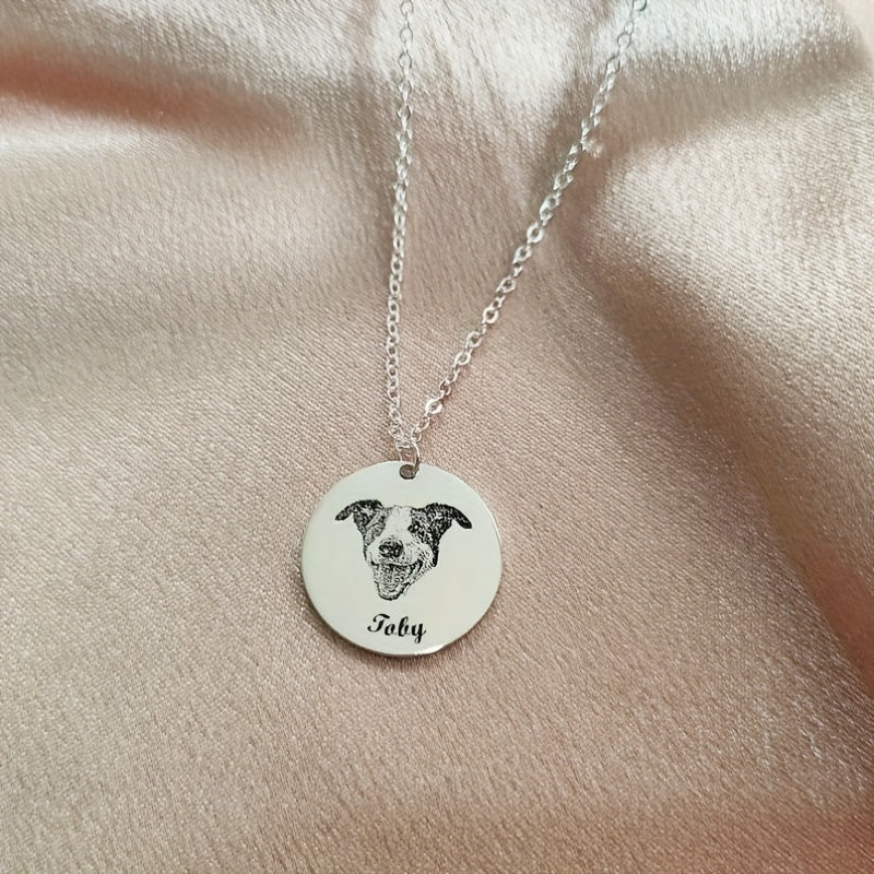 Forever in Our Hearts: Custom Pet Photo Necklace