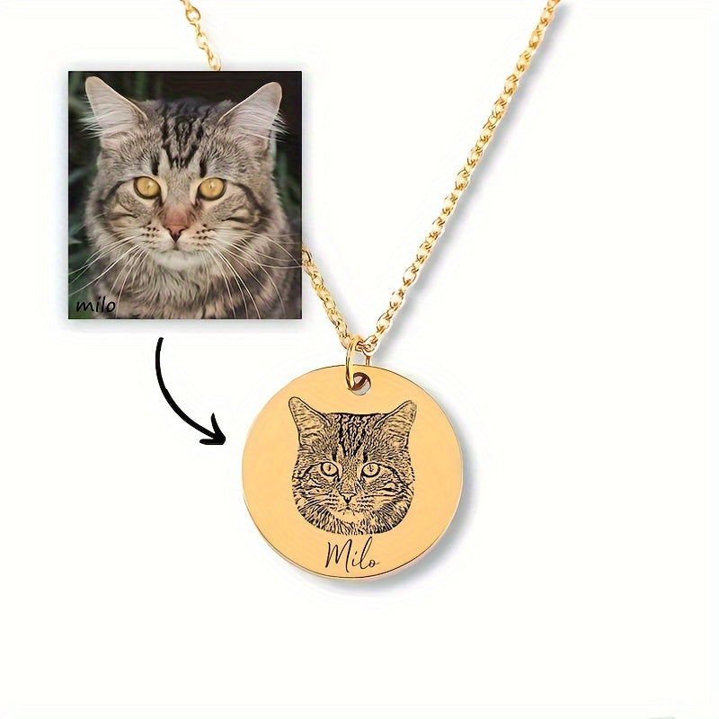 Forever in Our Hearts: Custom Pet Photo Necklace