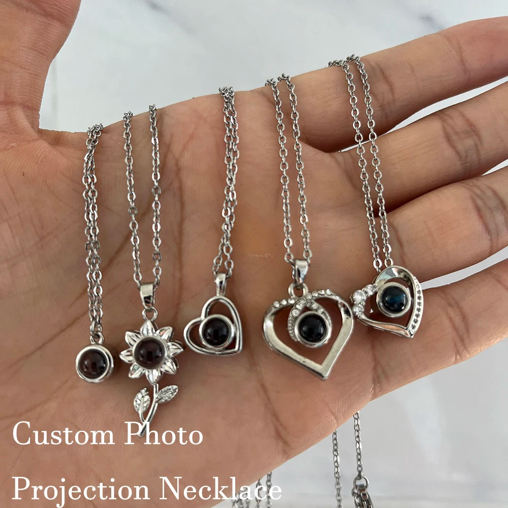 Custom Photo Projection Necklace – Your Picture Inside!